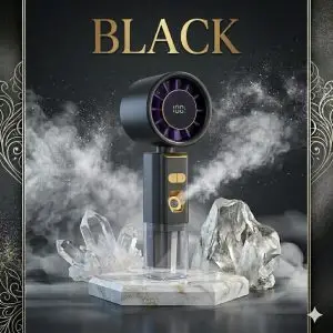 Smart Digital Mist Fan - black